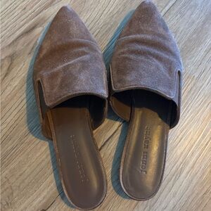 Jenni Kayne Brown Suede Mules 39
